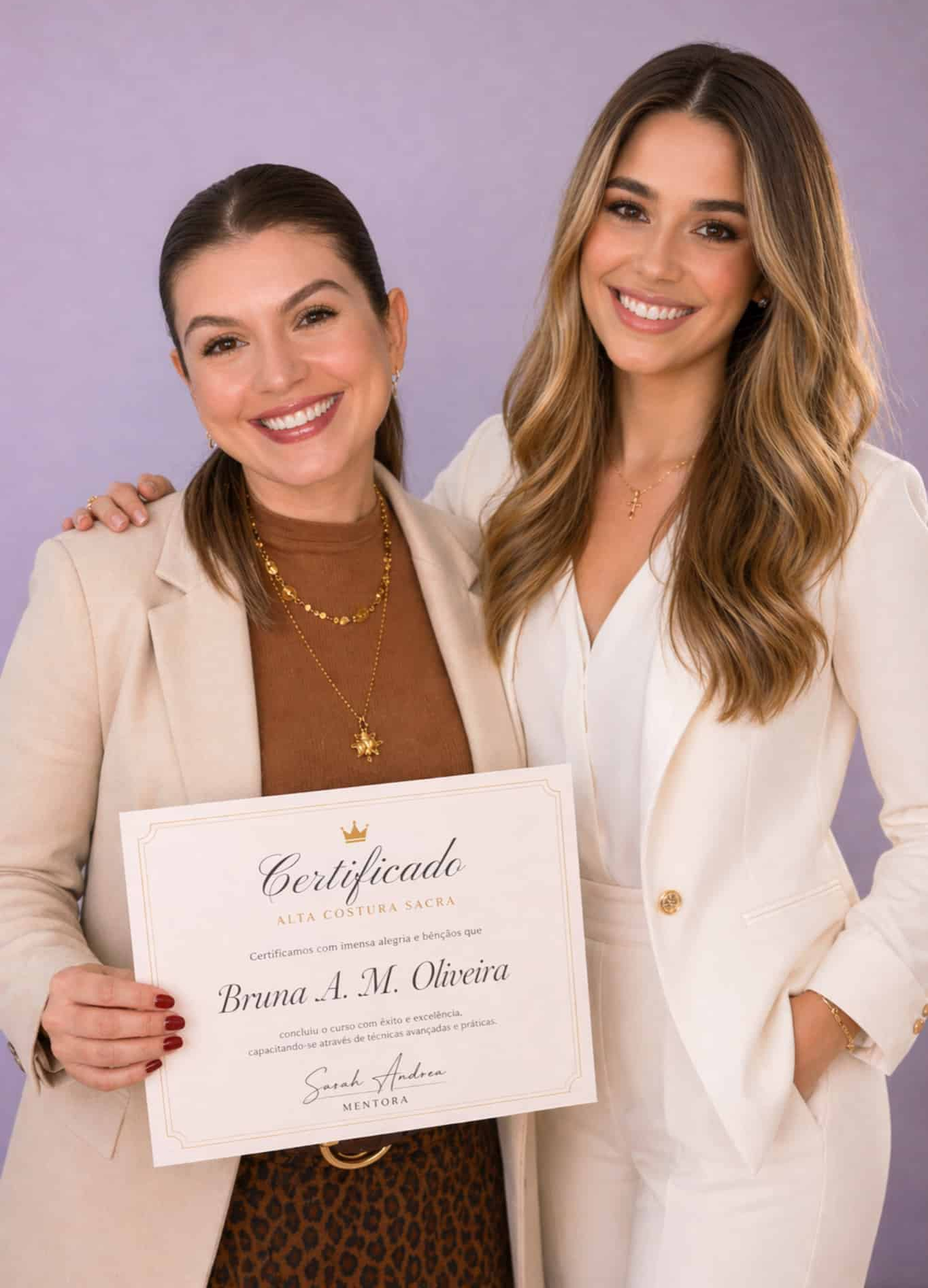 Sarah Andrea, criadora da Coleção Crochê com Fé